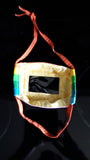 Rainbow print face mask
