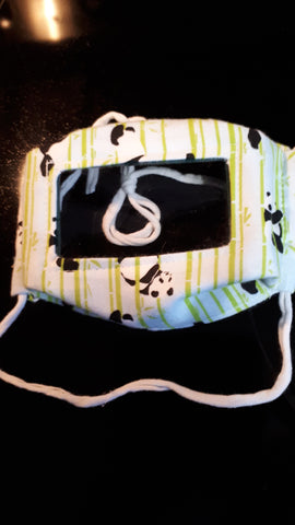 Panda face mask (new print available)