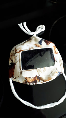 Horse print face mask